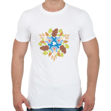 PRINTFASHION Népi motívumos mandala - Férfi póló - Fehér férfi póló