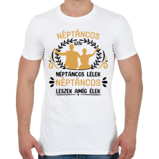 PRINTFASHION Néptáncos szív - Férfi póló - Fehér