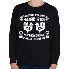 PRINTFASHION Néptáncosnak párja nincsen (fehér) - Gyerek pulóver - Fekete
