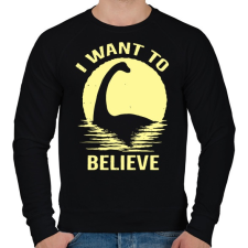 PRINTFASHION Nessi - Férfi pulóver - Fekete férfi pulóver, kardigán