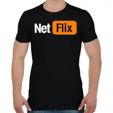 PRINTFASHION netflix - Férfi póló - Fekete férfi póló