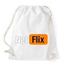 PRINTFASHION netflix - Sportzsák, Tornazsák - Fehér tornazsák