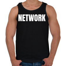 PRINTFASHION NETWORK - Férfi atléta - Fekete atléta, trikó