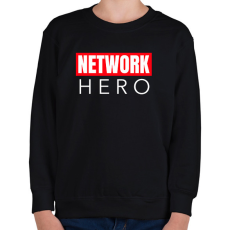 PRINTFASHION NETWORK HERO - Gyerek pulóver - Fekete