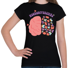 PRINTFASHION Neurodiverzitás - Női póló - Fekete
