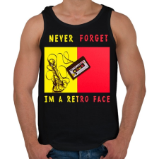 PRINTFASHION never forget2 - Férfi atléta - Fekete atléta, trikó