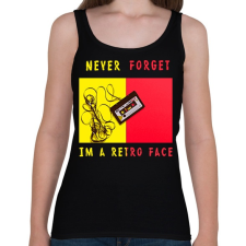 PRINTFASHION never forget2 - Női atléta - Fekete női trikó