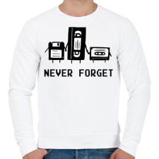 PRINTFASHION Never forget... - Férfi pulóver - Fehér férfi pulóver, kardigán