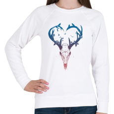 PRINTFASHION Neverending love - Női pulóver - Fehér