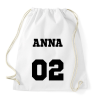 PRINTFASHION Neves mez - Egyedi névvel és számmal  - Sportzsák, Tornazsák - Fehér