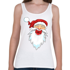 PRINTFASHION Nevető télapó - Női atléta - Fehér női trikó