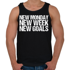 PRINTFASHION New Goals - Férfi atléta - Fekete