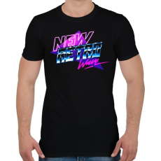 PRINTFASHION New Retro Wave - Férfi póló - Fekete