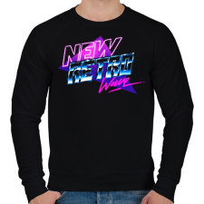 PRINTFASHION New Retro Wave - Férfi pulóver - Fekete férfi pulóver, kardigán