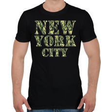 PRINTFASHION New York City  - Férfi póló - Fekete
