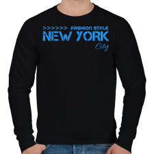 PRINTFASHION New York City  - Férfi pulóver - Fekete férfi pulóver, kardigán