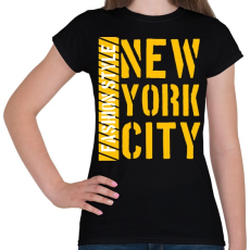 PRINTFASHION New York City  - Női póló - Fekete