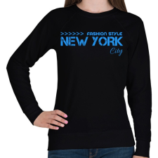PRINTFASHION New York City - Női pulóver - Fekete női pulóver, kardigán
