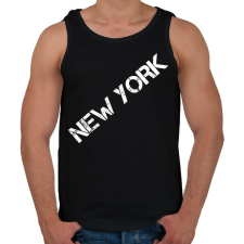 PRINTFASHION New York  - Férfi atléta - Fekete atléta, trikó