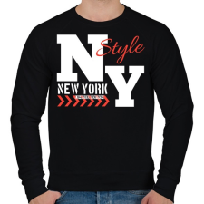 PRINTFASHION New York  - Férfi pulóver - Fekete férfi pulóver, kardigán