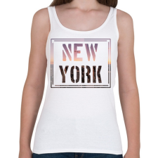 PRINTFASHION NEW York  - Női atléta - Fehér női trikó