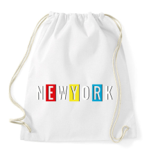 PRINTFASHION New York - Sportzsák, Tornazsák - Fehér tornazsák