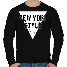PRINTFASHION NEW YORK STYLE - Férfi pulóver - Fekete