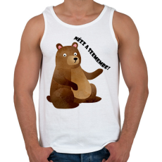 PRINTFASHION Nézz a szemembe - Férfi atléta - Fehér