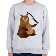 PRINTFASHION Nézz a szemembe - Gyerek pulóver - Sport szürke