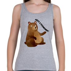 PRINTFASHION Nézz a szemembe - Női atléta - Sport szürke