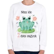 PRINTFASHION Nézz ide - Számmal - Gyerek pulóver - Fehér gyerek pulóver, kardigán