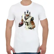 PRINTFASHION NFL Player - Férfi póló - Fehér férfi póló