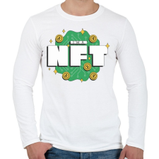 PRINTFASHION NFT vagyok - non fungibe token - Férfi hosszú ujjú póló - Fehér férfi póló