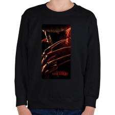 PRINTFASHION Nightmare on Elm street - Gyerek pulóver - Fekete gyerek pulóver, kardigán
