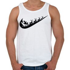 PRINTFASHION nike márkaparódia fekete - Férfi atléta - Fehér