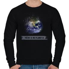 PRINTFASHION Nincs B bolygó - Férfi pulóver - Fekete