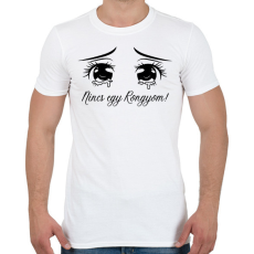 PRINTFASHION Nincs egy rongyom! - Férfi póló - Fehér
