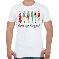 PRINTFASHION Nincs egy rongyom! - Férfi póló - Fehér férfi póló