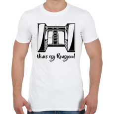 PRINTFASHION Nincs egy rongyom! - Férfi póló - Fehér