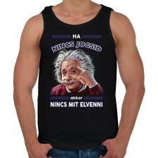 PRINTFASHION Nincs jogsi, nincs baj! - Férfi atléta - Fekete atléta, trikó