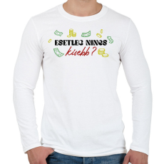 PRINTFASHION Nincs kisebb? - Férfi hosszú ujjú póló - Fehér