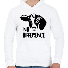 PRINTFASHION Nincs különbség - Férfi kapucnis pulóver - Fehér férfi pulóver, kardigán