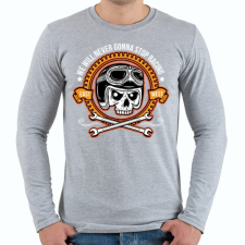 PRINTFASHION Nincs megállás - Férfi hosszú ujjú póló - Sport szürke férfi póló