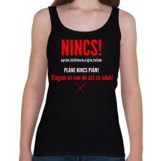 PRINTFASHION NINCS - Női atléta - Fekete