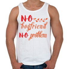 PRINTFASHION Nincs pasi, nincs gond - Férfi atléta - Fehér