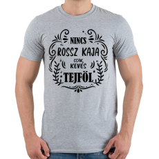 PRINTFASHION Nincs rossz kaja - Férfi póló - Sport szürke