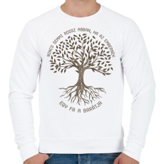 PRINTFASHION Nincs semmi rossz abban - Fa - Férfi pulóver - Fehér