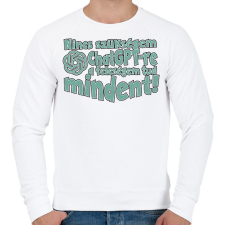 PRINTFASHION Nincs szükségem chat gptre a feleségem tud mindent - Férfi pulóver - Fehér férfi pulóver, kardigán