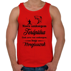 PRINTFASHION Nincs szükségem..  - Férfi atléta - Piros