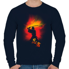 PRINTFASHION Nindzsa küldetés - Férfi pulóver - Sötétkék férfi pulóver, kardigán